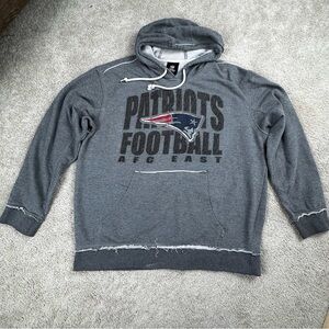 NFL Team Apparel New England Patriots Hoodie Sweatshirt Size Large